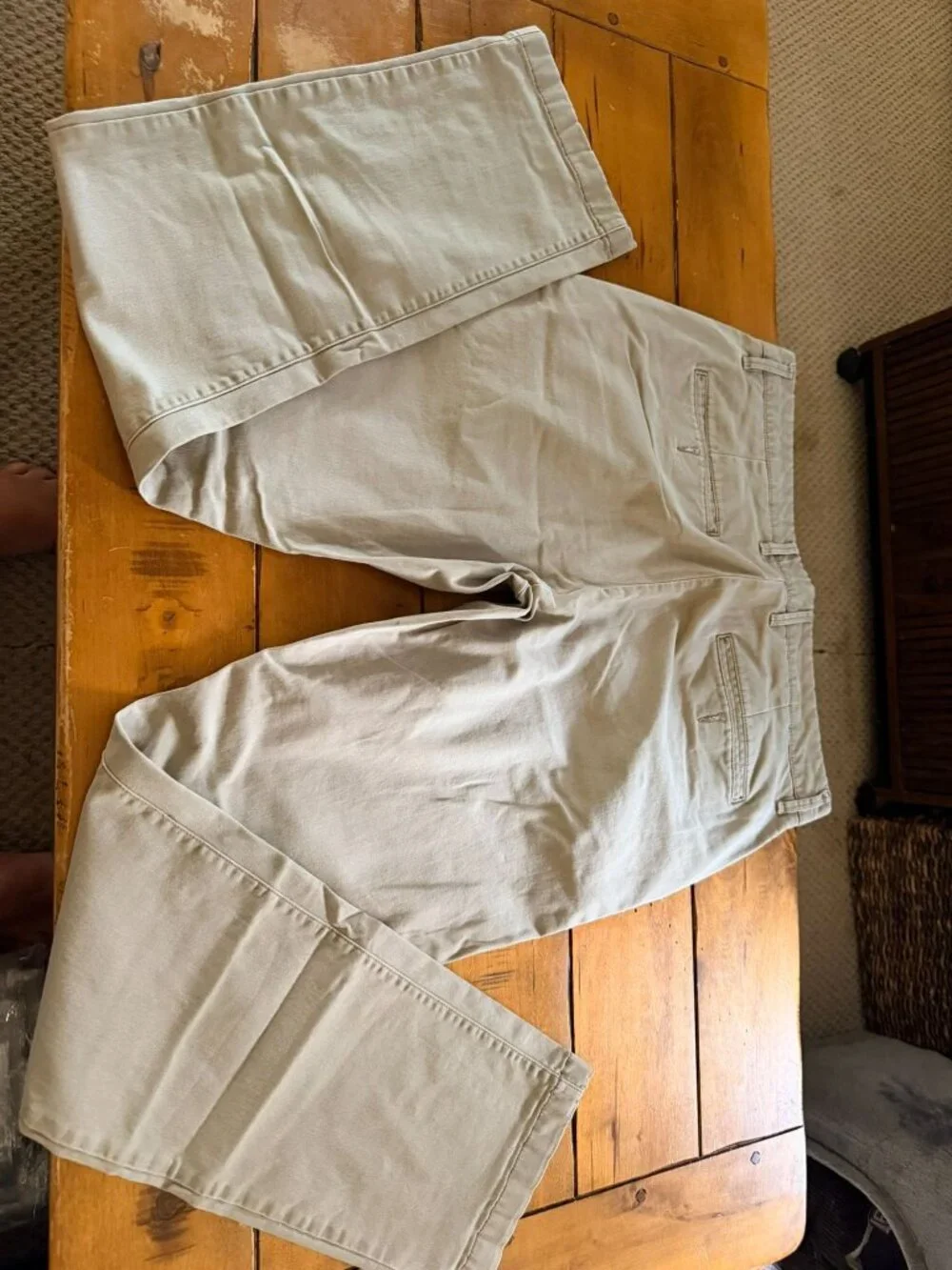 Goodfellow & Co Mens Khaki The Every Wear Chino Pants 34x32 Cotton Blend